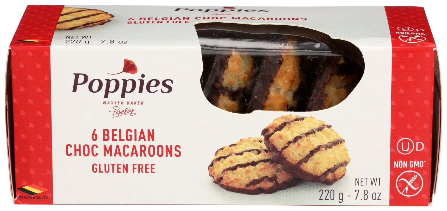 12-PACK OF COOKIE MACARON BELGIAN CHOCOLATE, GLUTEN FREE