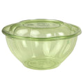 150-PACK OF Container To Go Vegware Compostable 32 oz Round PLA Salad Bowls & Lids w/ Green Tint | 150 count