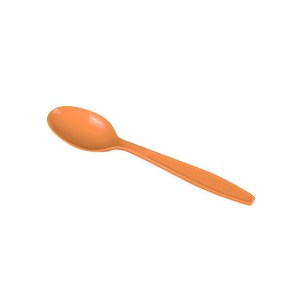 1000-PACK OF Teaspoon Plastic Karat 1,000 ct PP Plastic Extra Heavy Weight Tea Spoons, Orange