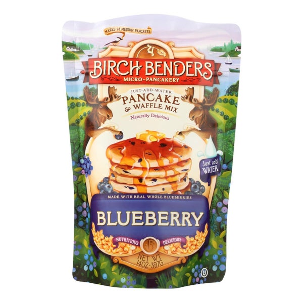 6-PACK OF WAFFLE MIX BLUEBERRY