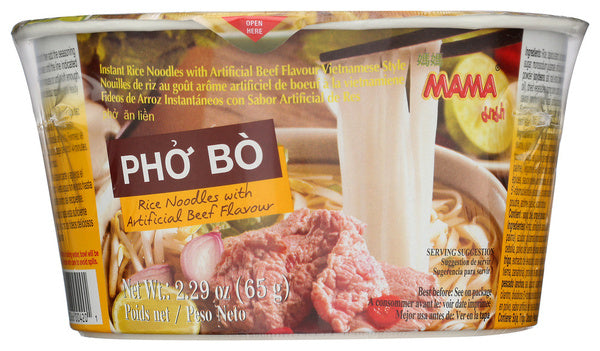 6-PACK OF NOODLE RICE PHO BO BEEF 2.29 OUNCE - CASE OF 6