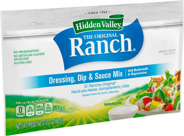 18-PACK OF DRESSING MIX RANCH ORIG