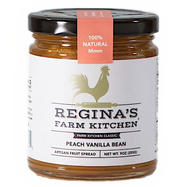 12-PACK OF Fruit Spread, PEACH VANILLA BEAN, Regina's Farm Kitchen