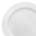 24-PACK OF Pastry Plate 6" Silver Edge Rim