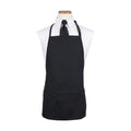 4CT-PACK OF APRON BIB 4PKT BLACK DURASERV