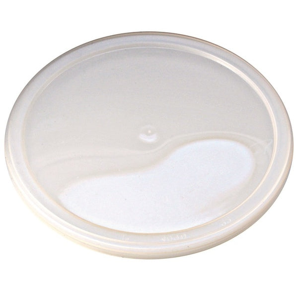 500-PACK OF Lid Plastic Fabri-Kal Pro Kal 4.6-inch Diameter Clear Polyethylene Round Plastic Deli Lids - 500 Count