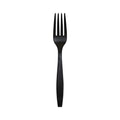 1000-PACK OF Fork Restaurant Karat Earth Heavy Weight Bio-Based Forks, Black - 1,000 pcs