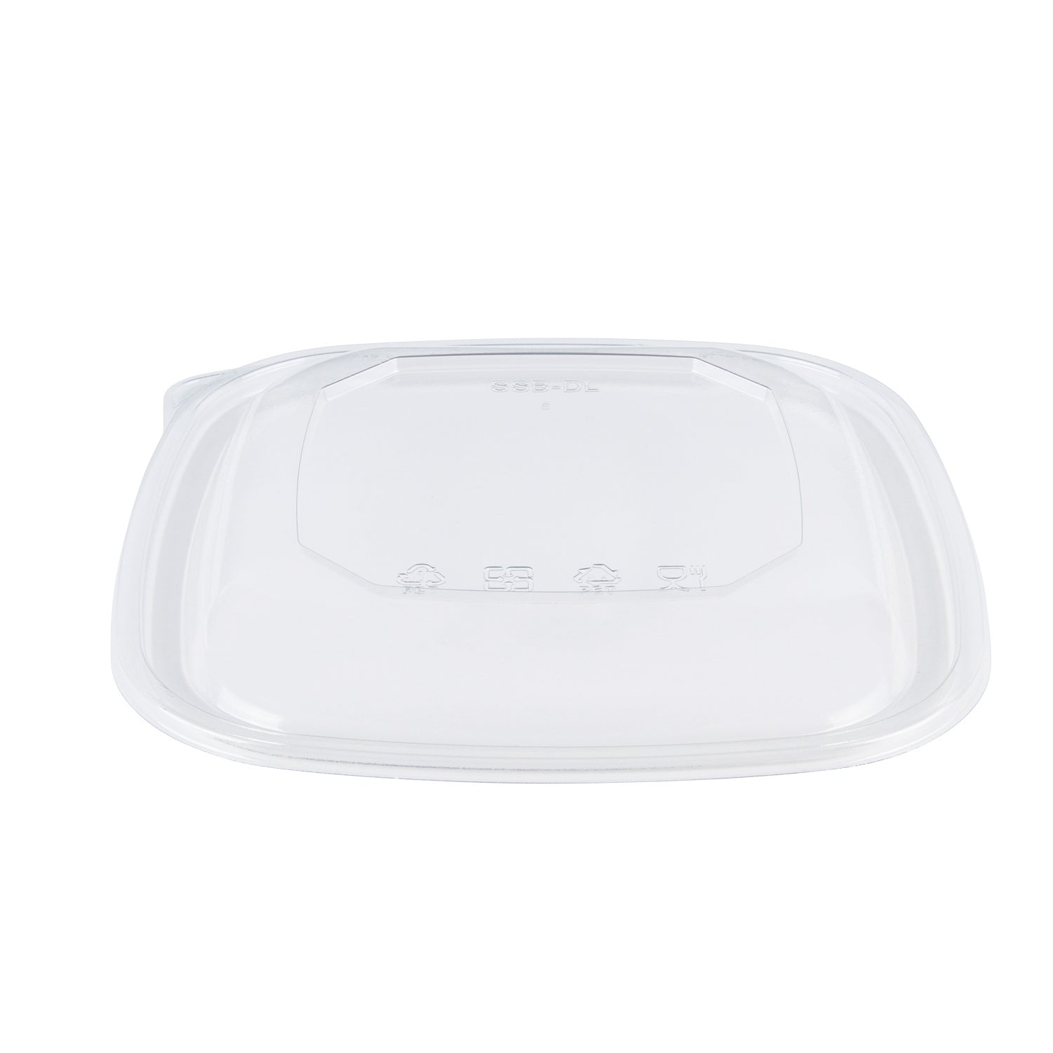 300-PACK OF Lid Togo Karat 300 ct 24-48 oz Square Disposable Salad Bowl Lids | PET | Clear