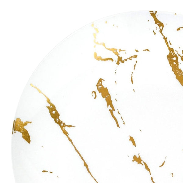 12-PACK OF Plate Appetizer 7.5" White Marble