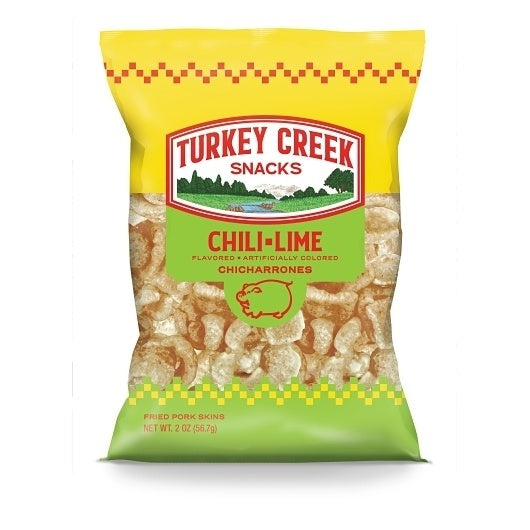 12-PACK OF Chili Lime Pork Skin Turkey Creek, 12 - 2 Oz