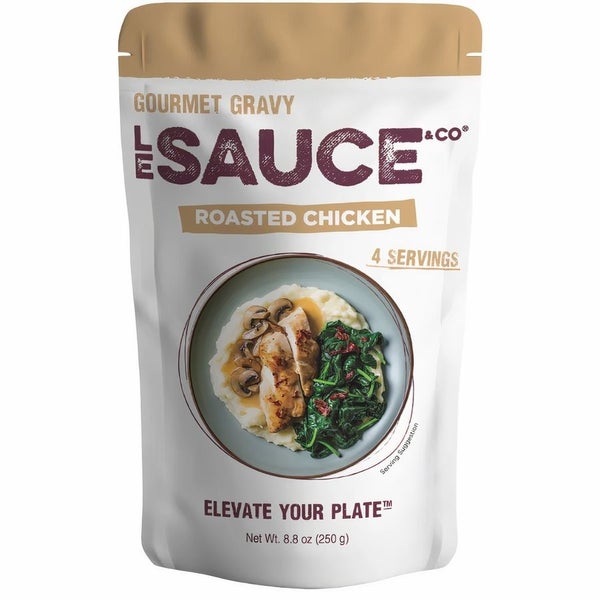 12-PACK OF Gravy Chicken, 4-serving Roasted Chicken Gourmet, Le Sauce & Co.