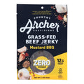 12-PACK OF Meat Meat Beef Jerky Mustard Bbq Zero Country Archer Snacks 2 oz