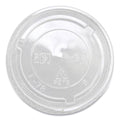 1000-PACK OF Lid Plastic Karat C-KC78TS Clear PET Lids with Straw Hole for 8 oz. to 10 oz. Cold Cups - 1000 Count