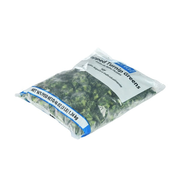 3 LB-PACK OF GREEN TURNIP CHOPPED FZN