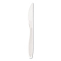 1000-PACK OF Cutlery Plastic SOLO HSWK-0007 Heavyweight Full-Length White Polystyrene Knives - 1000 Count for Durable Dining Solutions