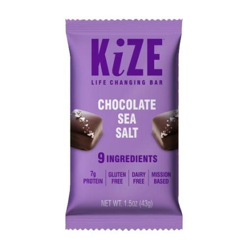 10-PACK OF Snack Bar Chocolate Sea Salt