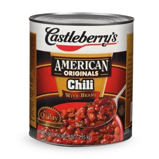 6-PACK OF Chili With Beans Castleberry'S, 6 - 106 Oz
