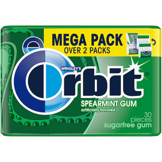 48-PACK OF Spearmint Mega Pack Orbit, 8 - 6 - 2.011 Oz