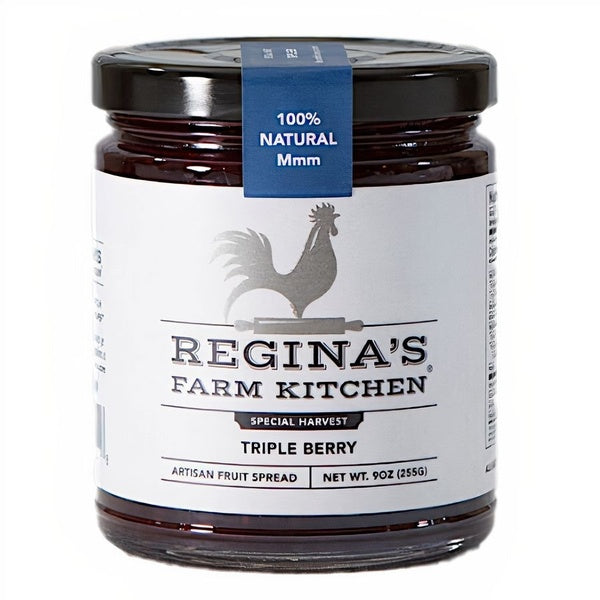 12-PACK OF Fruit Spread, TRIPLE BERRY MADE WITH HONEY, Regina's Farm Kitchen