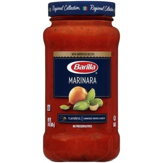 8-PACK OF Premium Marinara Sauce Barilla Italian Pasta, 8 - 24 Oz