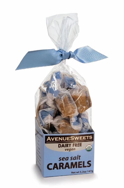 12-PACK OF Candy Caramels Sea Salt Dairy Free Vegan, AvenueSweets