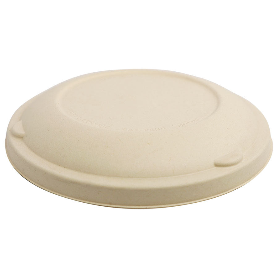 300-PACK OF Bowl Lids Compostable Fiber Lids for World Centric 32 oz Wide Fiber Bowls BR-FB-32-LFS | 300 count