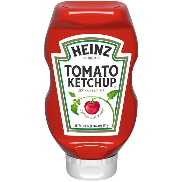 12-PACK OF KETCHUP SQUEEZE UPSIDE DOWN