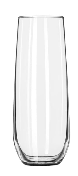 8.5 OZ-PACK OF GLASS FLUTE STEMLESS