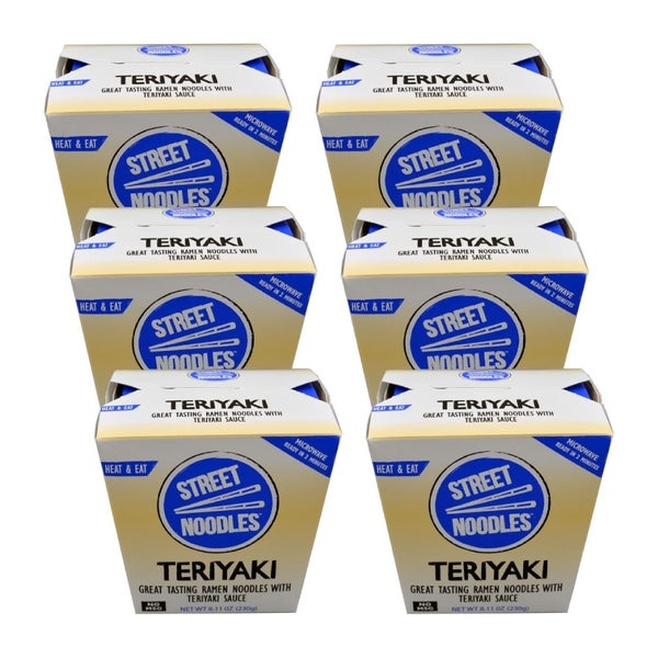 6-PACK OF Noodle Ramen Teriyaki Street Noodles 8.11 oz