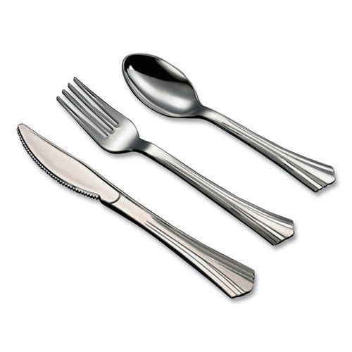 50-PACK OF CUTLERY SET FORKS, KNIVES, SPOONS DISPOSABLE
