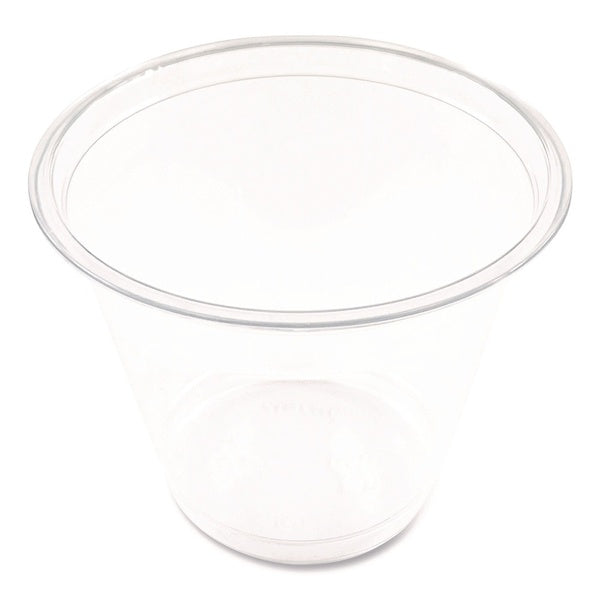 50-PACK OF Cup Plas Boardwalk BWKPET9SPK 9 oz Clear Plastic PET Cups - 50 Count, Shatter-Resistant and Disposable Drinkware