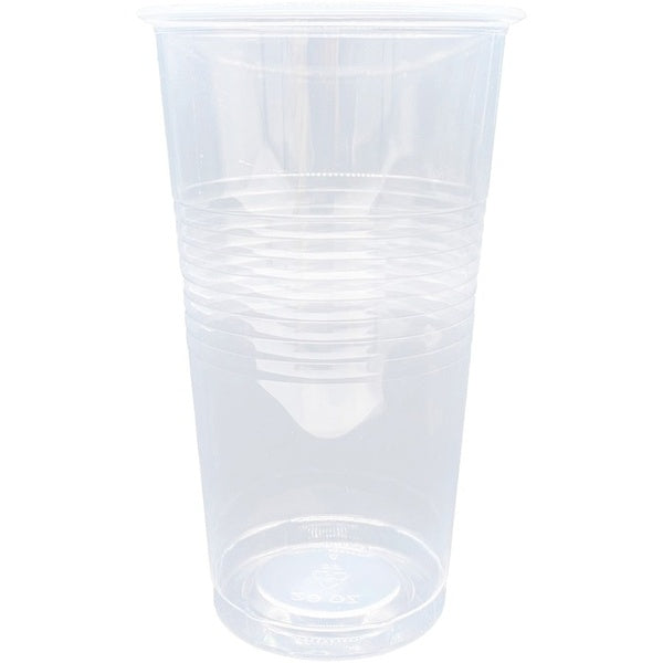 12-PACK OF CUP PLASTIC CLEAR, TRANSPARENT 20 OZ - 600 CUPS
