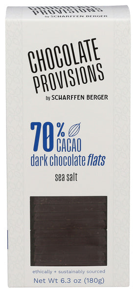 8-PACK OF CHOCOLATE DARK FLATS SEA SALT 6.3 OUNCE - CASE OF 8