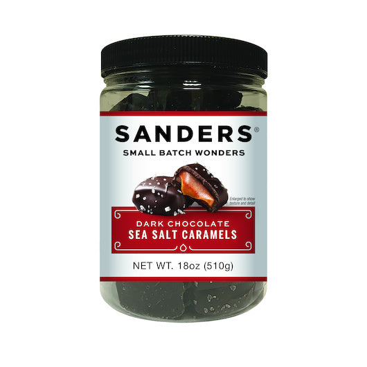 6-PACK OF Candy Box Chocolate Sea Salt Sanders 18 oz