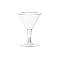 48-PACK OF Glass Plastic 2 oz Mini Martini