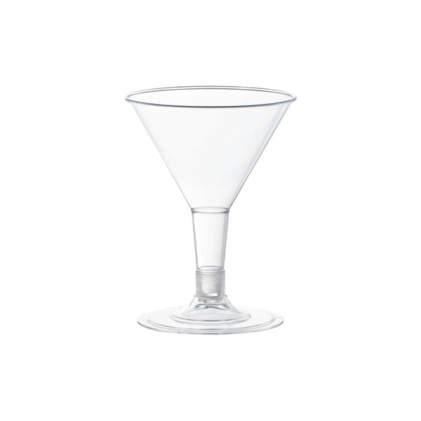 48-PACK OF Glass Plastic 2 oz Mini Martini