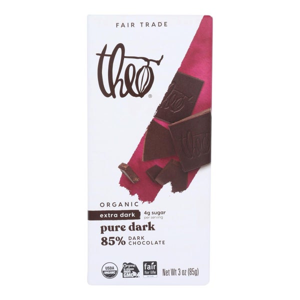 12-PACK OF CHOCOLATE BAR 85 PERCENT DARK CHOCOALTE