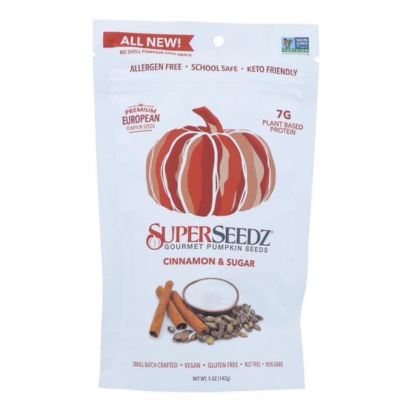6-PACK OF Pumpkin Seed Sugar & Cinnamon Superseedz 5 oz