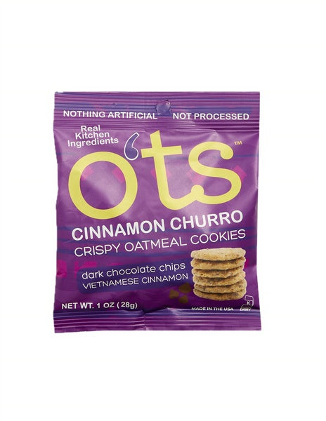 24-PACK OF Cookie Churro Con Chocolate Single Serve, O'ts