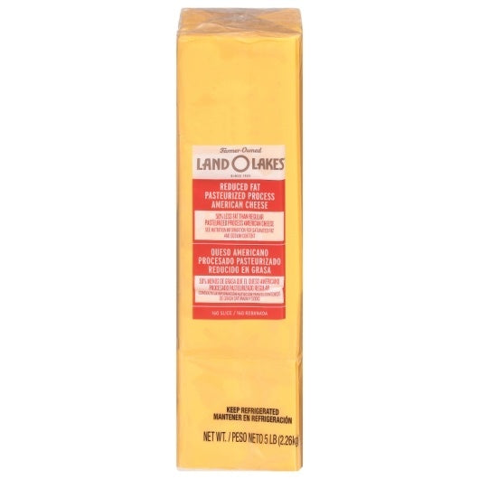 4-PACK OF Reduced Fat Yellow American Slices Land O Lakes, 4 - 5 Lb
