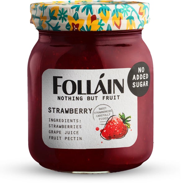 9-PACK OF Jam Strawberry Nothing But Fruit Follain, Bewley Irish Imports