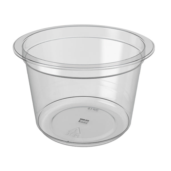 430-PACK OF 16 oz RPET Round Container Clear, 430 CT