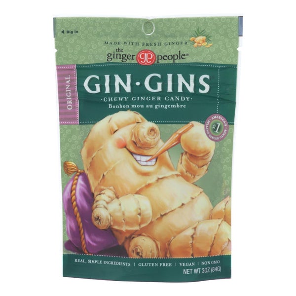 12-PACK OF CANDY GINGER CHEWY GINGER CANDY