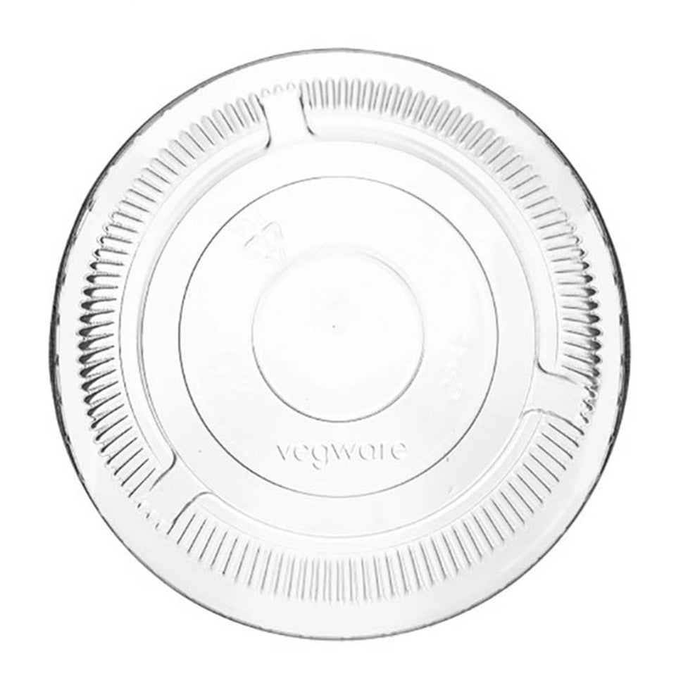 1000-PACK OF Container To Go Vegware Compostable PLA Lids for 8-16 oz Bella Deli Containers | No Hole | 1000 count