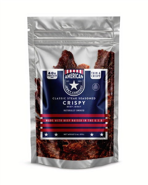 12-PACK OF Beef Jerky Crispy American Jerky Company, One World CPG