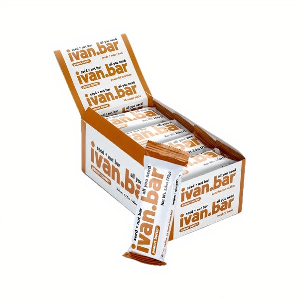 16-PACK OF Bar Peanut Butter, ivan.bar