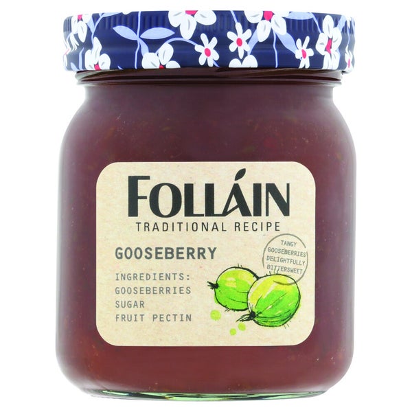9-PACK OF Jam Gooseberry Traditional Follain, Bewley Irish Imports
