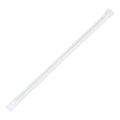 1200-PACK OF Straw Wrapped Karat Earth 9" Giant Paper Straw (7mm) Wrapped, White - 1,200 pcs