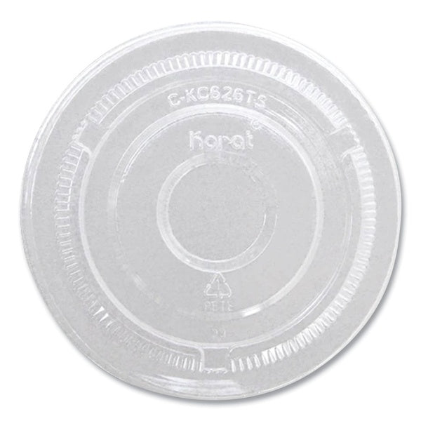 1000-PACK OF Lid Karat C-KC626TS-NH Clear PET Lids for Cold Cups - 12 oz. to 24 oz. Size, No Hole Design, 1000 Count Carton