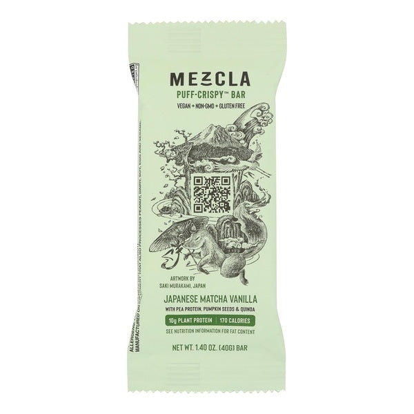 12-PACK OF SNACK BAR JAPANESE MATCHA VANILLA